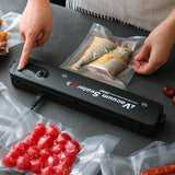TINTON LIFE 220V/110V Vacuum Sealer Packaging Machine with Free 10pcs Vacuum bags 10x15cm Household Black Food Vacuum Sealer