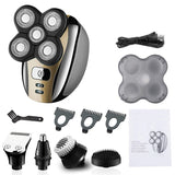 Wet Dry Electric Shaver for Men Beard Hair Trimmer Electric Razor Rechargeable Bald Shaving Machine LCD Display Grooming Kit
