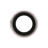 White Rear Camera Lens Glass Cover With Metal Frame Holder For iPhone 6 Plus 5.5 Inch