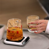 Portable USB Cup Heater Desktop Heating Coaster for Coffee Milk Tea Mug Warmer 3 Temperatures Adjustable Cup Warming Pad Gift