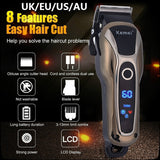 Professional Barber Hair Clipper USB Electric Hair Trimmer T-Outliner Cutting Beard Trimmer Shaver Men Barber Hair Cutting
