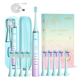 Ultrasonic Electric Toothbrush 5 Mode Automatic Teeth Whitening Cleaner Adult Smart Timer Waterproof 4 Hours Charge Last 45 Days