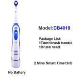 Oral B Sonic Electric Toothbrush for Adults Rotary Precision Clean Teeth Whitening Brush 4 Replacement Brush Head Refill + Case