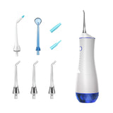 Oral Irrigator USB Rechargeable Dental Water Flosser IPX7 Waterproof 6 Modes 20-180PSI Water Jet 320ml Water Tank Teeth Cleaner