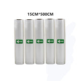 Vacuum Food Saver Sealer Bags Rolls For Vacuum Packing Machine 12/15/20/25/28cmx500cm for Vacuum Sealer for Meat Fruits