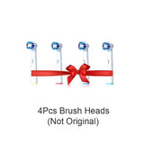 Oral B Sonic Electric Toothbrush for Adults Rotary Precision Clean Teeth Whitening Brush 4 Replacement Brush Head Refill + Case