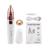 Portable Lady Shaver Mini USB Nose Hair Eyebrow Trimmer Rechargeable Armpit Leg Bikini Trimmer Female Epilator with LED Light 31