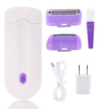 SPESHE 2 IN 1 Rechargeable Electric Hair Removal Device Portable Lady Epilator Device Painless Sensor Whole Body Depilador