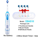 Oral B Sonic Electric Toothbrush for Adults Rotary Precision Clean Teeth Whitening Brush 4 Replacement Brush Head Refill + Case