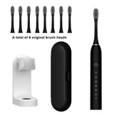 Sonic Electric Toothbrush Ultrasonic Automatic USB Rechargeable IPX7 Waterproof Whitening Teeth Tooth Brush Head Holder Adult