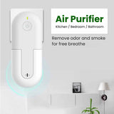 Portable Negative Ion Air Purifier Mini Odor Deodorizer Ionizer LED Lamp Dust Odor Smoke Formaldehyde Removal for Toilet Room
