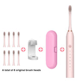 Sonic Electric Toothbrush Ultrasonic Automatic USB Rechargeable IPX7 Waterproof Whitening Teeth Tooth Brush Head Holder Adult