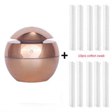 USB Aroma Essential Oil Diffuser Ultrasonic Air Home Humidifier Mini Mist Maker Aroma Diffuser 130ML 7 Color LED Light Office