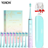 Upgrade Ultrasonic Electric Toothbrush 40000 Strokes/Min 5 Modes Smart Timer Adult's Teeth Cleaner IPX7 Waterproof Rechargeable
