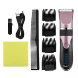 USB Rechargeable Ceramic Hair Clipper Electric Men Barber Hair Cutting Machine Trimmer Shaver Cordless Hair Trimmer
