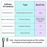 Oclean X Pro Elite/ X Pro/ F1 /Air 2/One 2/4PCS Replacement Brush Heads for Electric Toothbrush Deep Cleaning Tooth Brush Heads