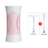 Wood Grain Home air Humidifier USB Ultrasonic Aroma Essential Oil Diffuser 3 In 1 Mini Humidificador with LED Lamp Mist Maker