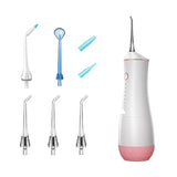 Oral Irrigator USB Rechargeable Dental Water Flosser IPX7 Waterproof 6 Modes 20-180PSI Water Jet 320ml Water Tank Teeth Cleaner