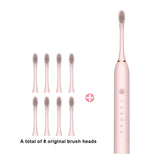 Sonic Electric Toothbrush Ultrasonic Automatic USB Rechargeable IPX7 Waterproof Whitening Teeth Tooth Brush Head Holder Adult