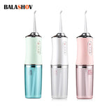 Portable Oral Irrigator 3 Modes USB Rechargeable Dental Water Jet Water Tank Waterproof Teeth Cleaner Dental Water Jet +1/4 Jet