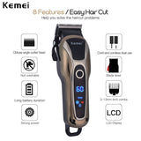 Professional Electric Hair Clipper Rechargeable Shaver Beard Hair Trimmer Kit Shaver Trimmer Low Noise Cut Beard Trimmer For Men