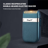 Waterproof Reciprocating Electric Shaver Dry Wet Dual Use Beard Trimmer Cutter Men Powerful Rechargeable Razor with Extra Foil