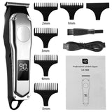 Professional Barber Hair Clipper Rechargeable Electric Cutting Machine Beard Trimmer Shaver Razor for Men Cutter