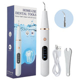Ultrasonic Dental Scaler Electric Oral Teeth Tartar Remover Calculus Plaque Stains Cleaner Removal Teeth Whitening Tool with LED