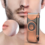 Portable Electric Razor Ideal For Travel Use Retro Design Shaving Machine Rechargeable Beard Trimmer Mini Men's Electric Shaver