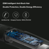 Professional Rechargeable Electric Hair Clipper Portable Hair Trimmer Low Noise Barber Hair Cutting Machine Kids Adult