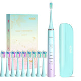 Upgrade Ultrasonic Electric Toothbrush 40000 Strokes/Min 5 Modes Smart Timer Adult's Teeth Cleaner IPX7 Waterproof Rechargeable