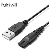 USB Cable Charger for Fairywill Sonic Electric Toothbrush Black for Toothbrushes Model FWP11, FW507, FW508, FW917