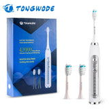 Ultrasonic Electric Toothbrush Wireless Charging for Adult IPX7 Waterproof Replacement Heads Whitening Teeth Timer Smart Brush