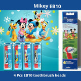Oral B EB10 Toothbrush Heads Replacement Soft Bristle Brushes Head Rotation Replaceable for Kids Gum Care Teeth Deep Clean Oralb