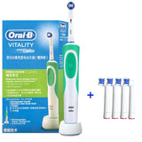 Oral B Electric Toothbrush 2D Rotary Vibration Clean Charging Tooth Brush Cross Action Bristle Oral Care 4 Gift Brush Heads Free