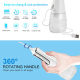 Portable Oral Irrigator for Teeth Electric Dental Water Jet Flosser USB 300ml Tank Dental Floss Cleaning Waterproof Dropshipping
