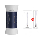 Wood Grain Home air Humidifier USB Ultrasonic Aroma Essential Oil Diffuser 3 In 1 Mini Humidificador with LED Lamp Mist Maker