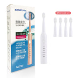 RU Super Sonic Electric Toothbrushes for Adults Kid Smart Timer Whitening Toothbrush IPX7 Waterproof USB Rechargeable Version