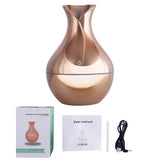 USB Aroma Essential Oil Diffuser Ultrasonic Cool Mist Humidifier Air Purifier 7 Color Change LED Night Light for Office Home