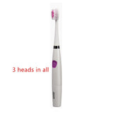 Seago Sonic Electric Toothbrush Whiten Teeth Gums Protection 2 Minutes timer Washable Travel Toothbrush 3 Brush Heads
