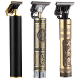USB Rechargeable Powerful Clipper Beard Electric Hairdresser Razor Barbershop Cordless Close to 0mm T Head Men Haircut Tools