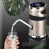 Wireless Automatic Electric Water Pump USB Charging Button Dispenser Gallon Bottle Drinking Switch for Water Pumping Device