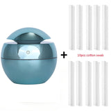 USB Aroma Essential Oil Diffuser Ultrasonic Air Home Humidifier Mini Mist Maker Aroma Diffuser 130ML 7 Color LED Light Office
