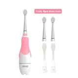 SEAGO Sonic Toothbrush Smart Baby Tooth Brush Waterproof Soft Bristle Children's Electric Toothbrush for 1-3 Ages 4 Nozzles