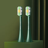SOOCAS X3U-Van Gogh Electric Toothbrush Heads Replacement Toothbrush Heads Vacuum Original Authentic Replacement Heads Green