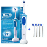 Oral B Electric Toothbrush 2D Rotary Vibration Clean Charging Tooth Brush Cross Action Bristle Oral Care 4 Gift Brush Heads Free
