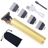 USB Rechargeable T9 Baldheaded Hair Clipper Electric hair trimmer Cordless Shaver Trimmer 0mm Men Barber Hair Cutting Machine