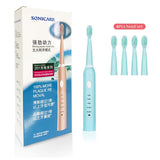 RU Super Sonic Electric Toothbrushes for Adults Kid Smart Timer Whitening Toothbrush IPX7 Waterproof USB Rechargeable Version