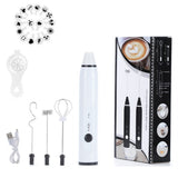 USB Rechargeable Blender Milk Frother 3 Speeds Electric Stainless Steel Handheld Mini Blender Drink Mixer for milk eggs