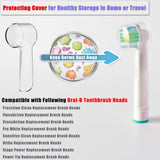 Reusable Toothbrush Head Covers for Oral B Toothbrush Heads to Keep Clean Better Healthy Brushing and Storage